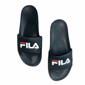 Fila Black Slide Sandals Womens Size 8